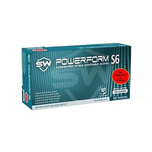 Powerform S6 x100 Green Nitrile Gloves