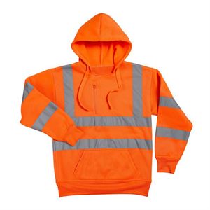 Warrior Orange Hi Viz Hood Pull Sweatshirt