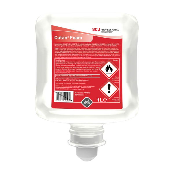 Deb Cutan Foam Hand Sanitiser 1 Litre