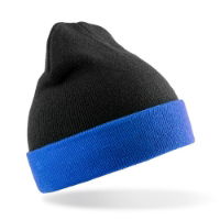 Recycled Black Compass Beanie Black / Royal