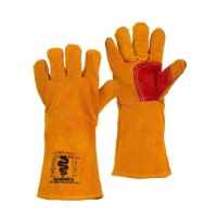 X6 Warrior Yellow Reinforced Palm Welders Gauntlets