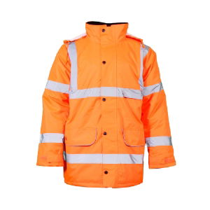 Orange Hi Viz Jacket Sizes S - 3XL