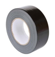 Rolls 2" Black Cloth Tape