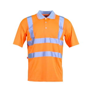 Warrior Orange Hi Vis Short Sleeve Polo Shirt