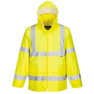 Portwest Yellow Hi Viz Rain Jacket