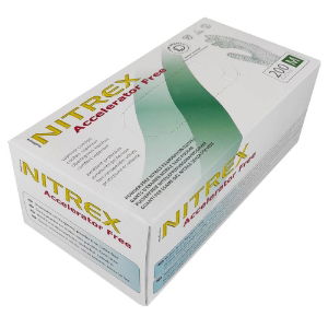 NITREX Accelerator-Free Nitrile Examination Gloves Lrg