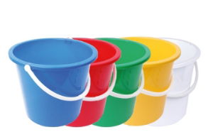 10 Litre Plastic Buckets - Blue, Green, Red or Yellow