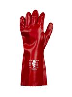 Warrior X6 Red Pvc 16" Gauntlets Sz 10