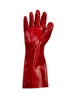 Warrior X6 Red Pvc 16" Gauntlets Sz 10